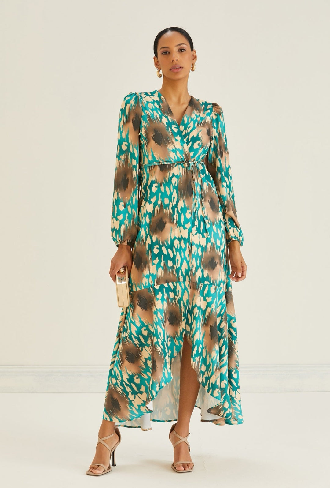 Long Sleeve Wrap Maxi Dress - By Jenerique image 0