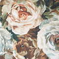 Brown Viscose Autumnal Floral Scarf