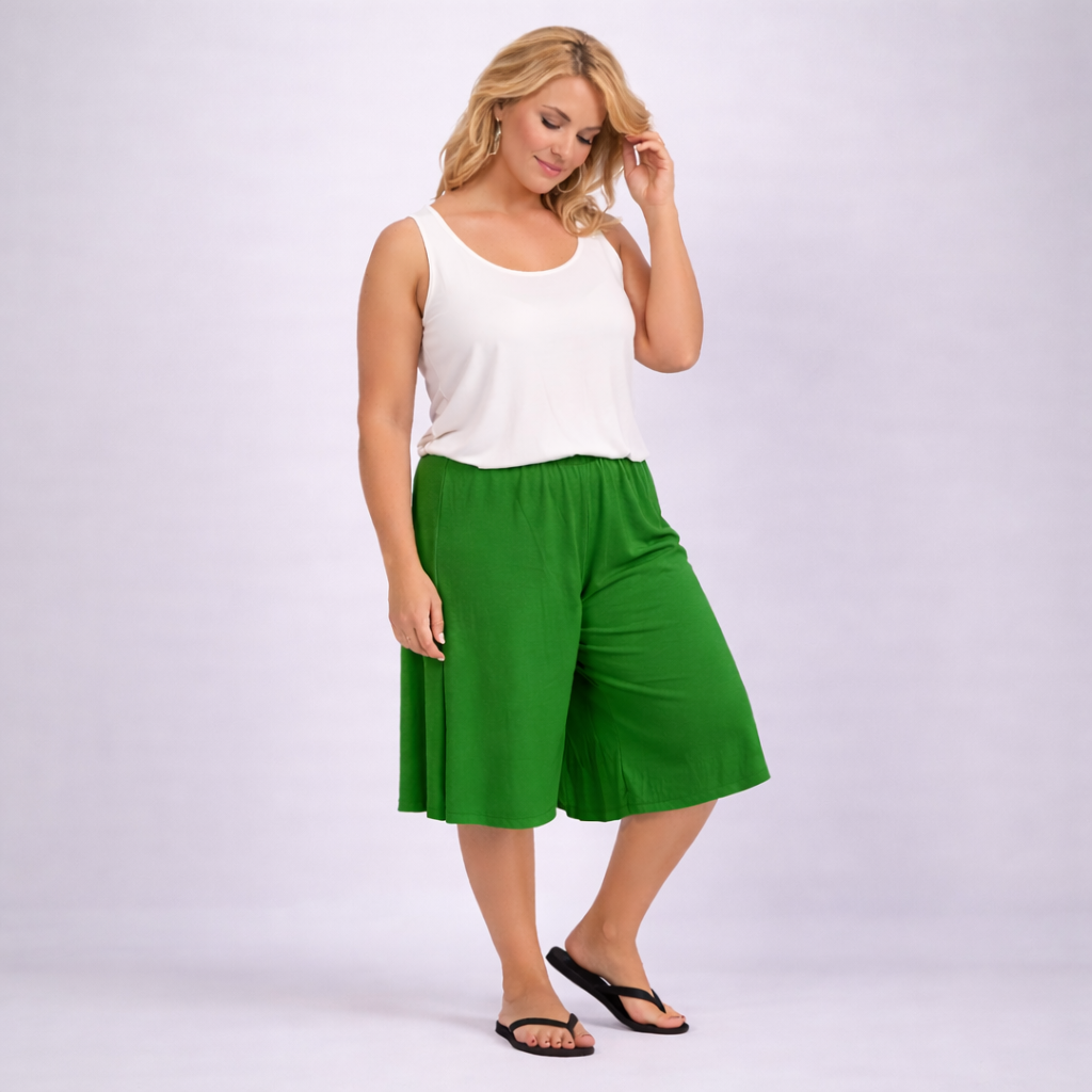 High Waist Culotte Shorts