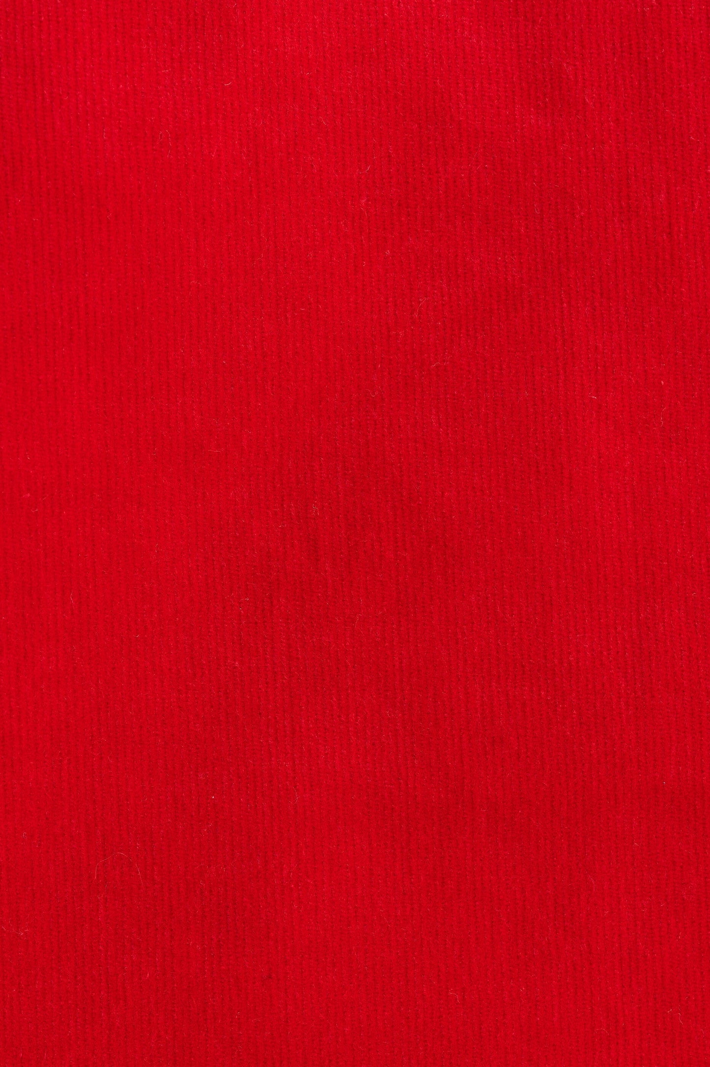 Red Babycord Ric Rac Trim Wide Leg Trousers