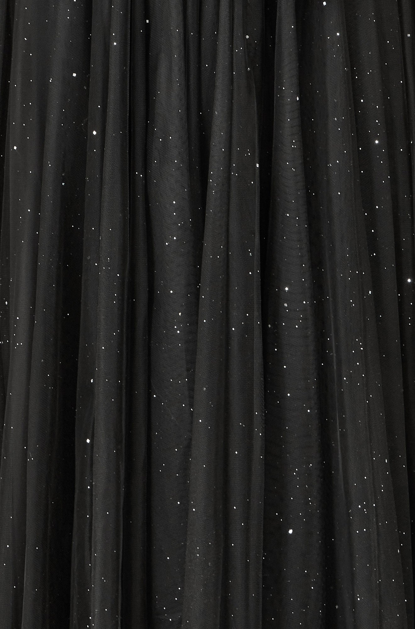 Black Sparkle Mesh Tulle Skirt With Satin Bow - Sizes 8 to 16