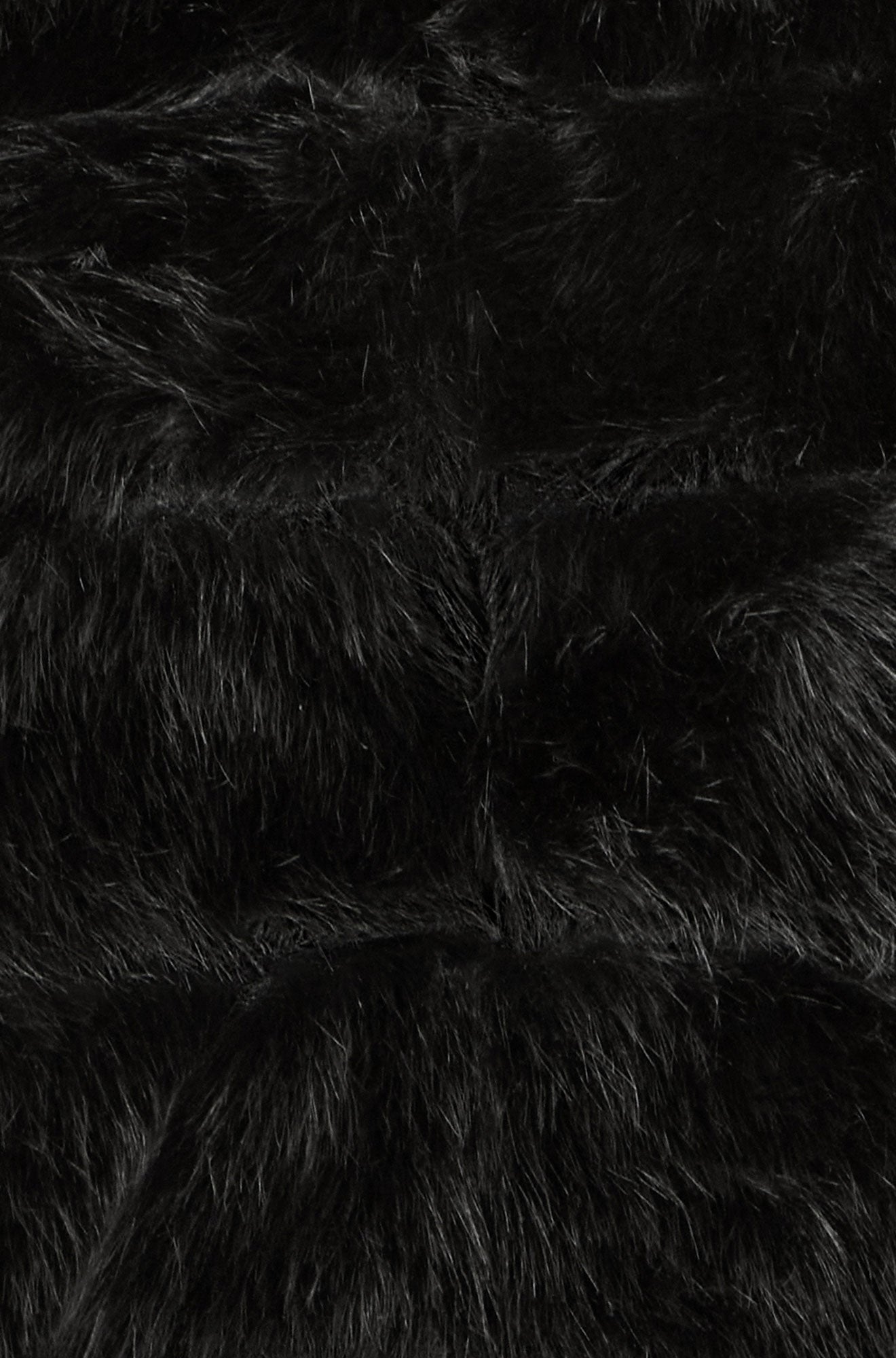 Black Luxe Faur Fur Coat - Sizes 8 to 16