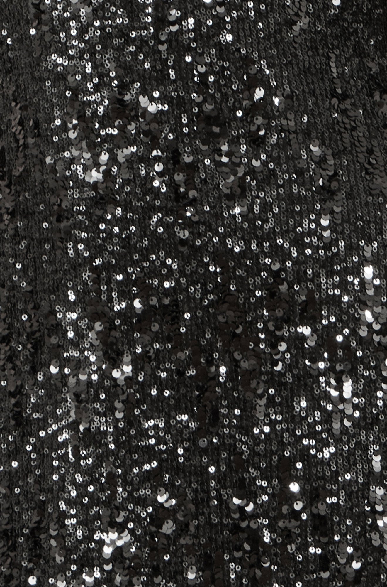 Black Sequin Long Sleeve Fitted Dress - Sizes 8 to 16