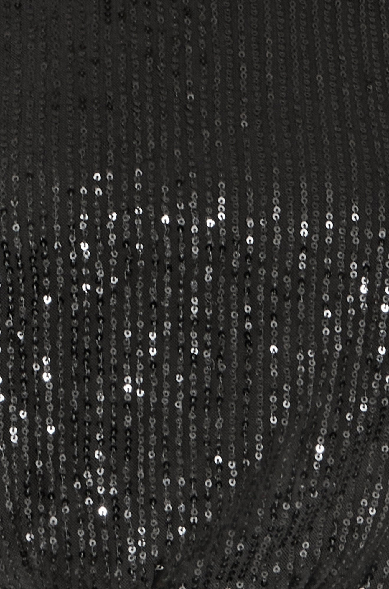 Black Sequin And Velvet Mini Dress - Sizes 8 to 16