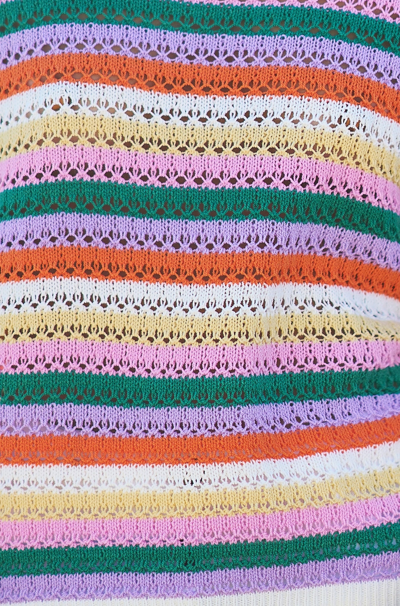 Multicolour Batwing Crochet Top