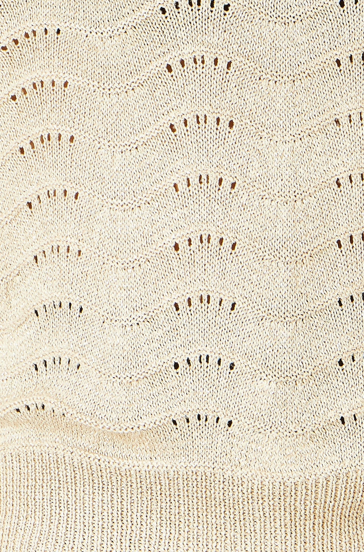 Beige Metallic Wave Jumper