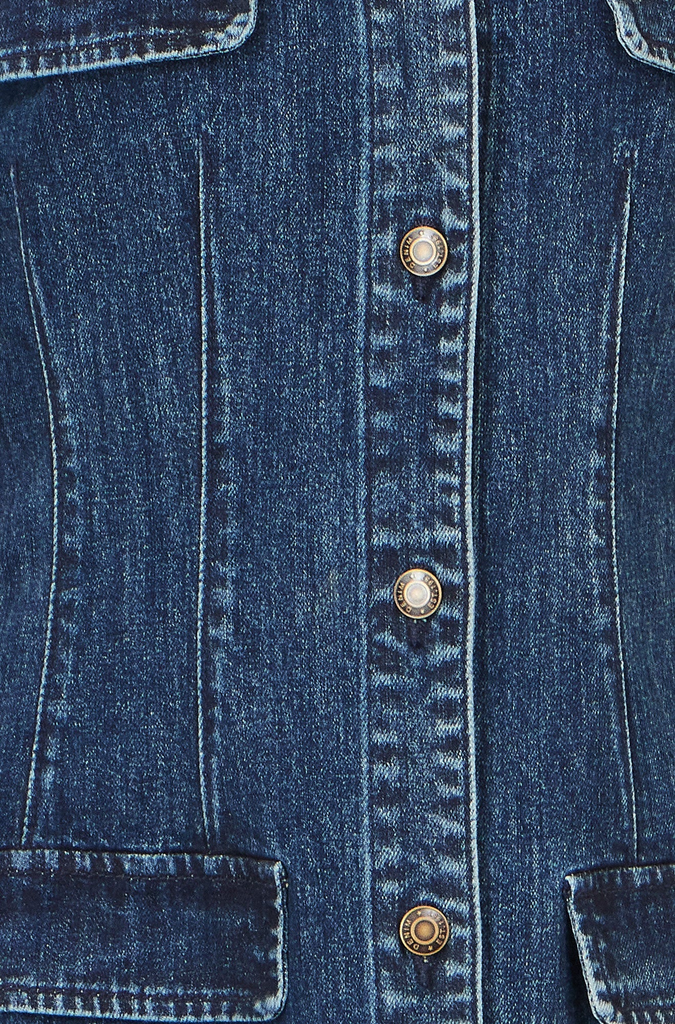 Blue Denim Short Sleeve Stretch Shirt Dress
