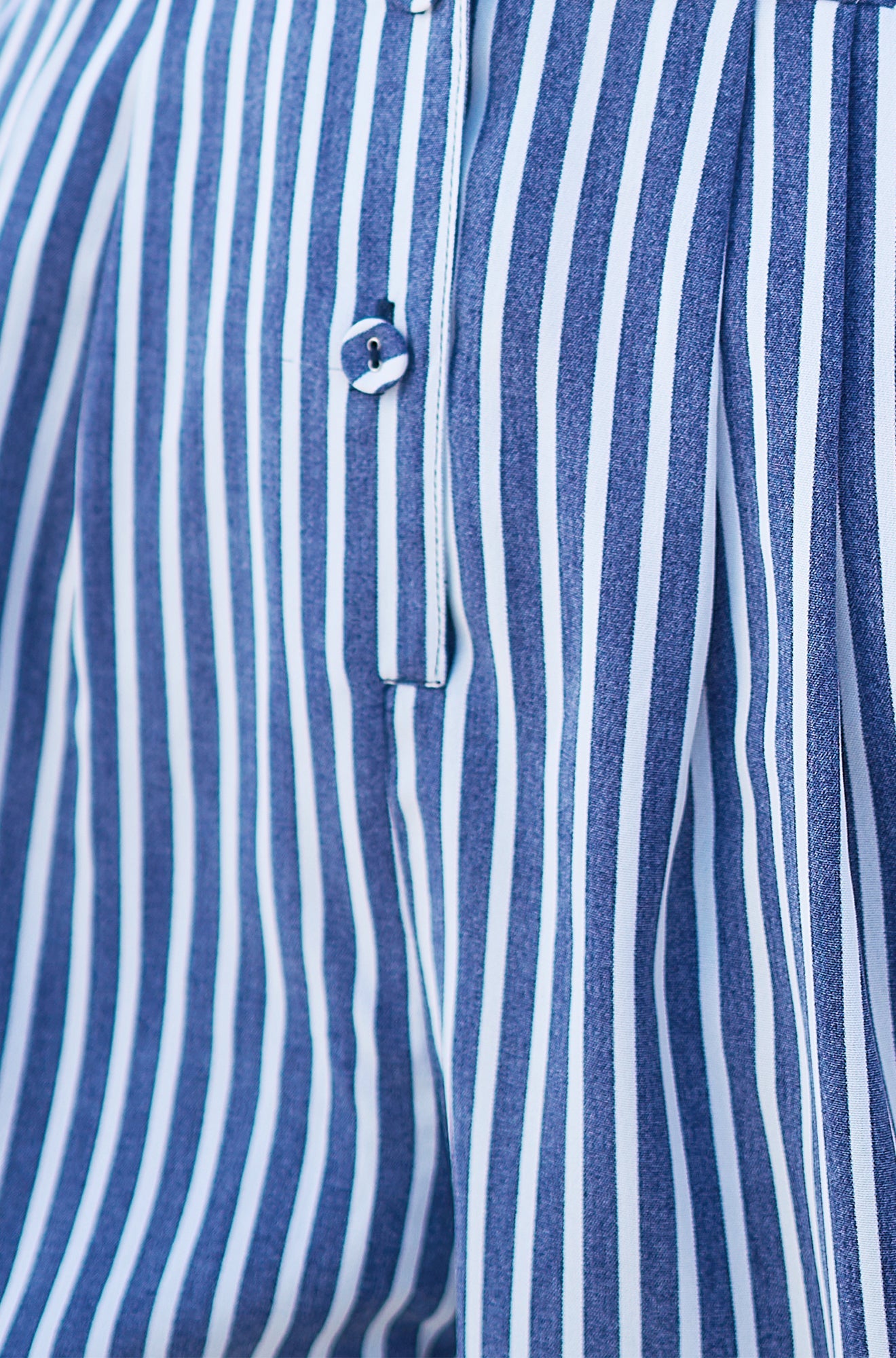 Blue Stripe Retro Playsuit