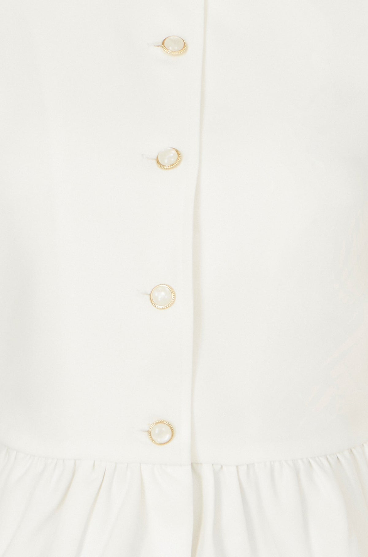 White Peplum Jacket