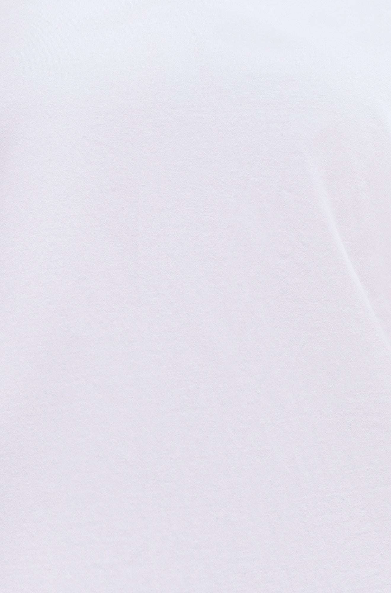 White Cotton Jersey T-Shirt With Lace Sleeves