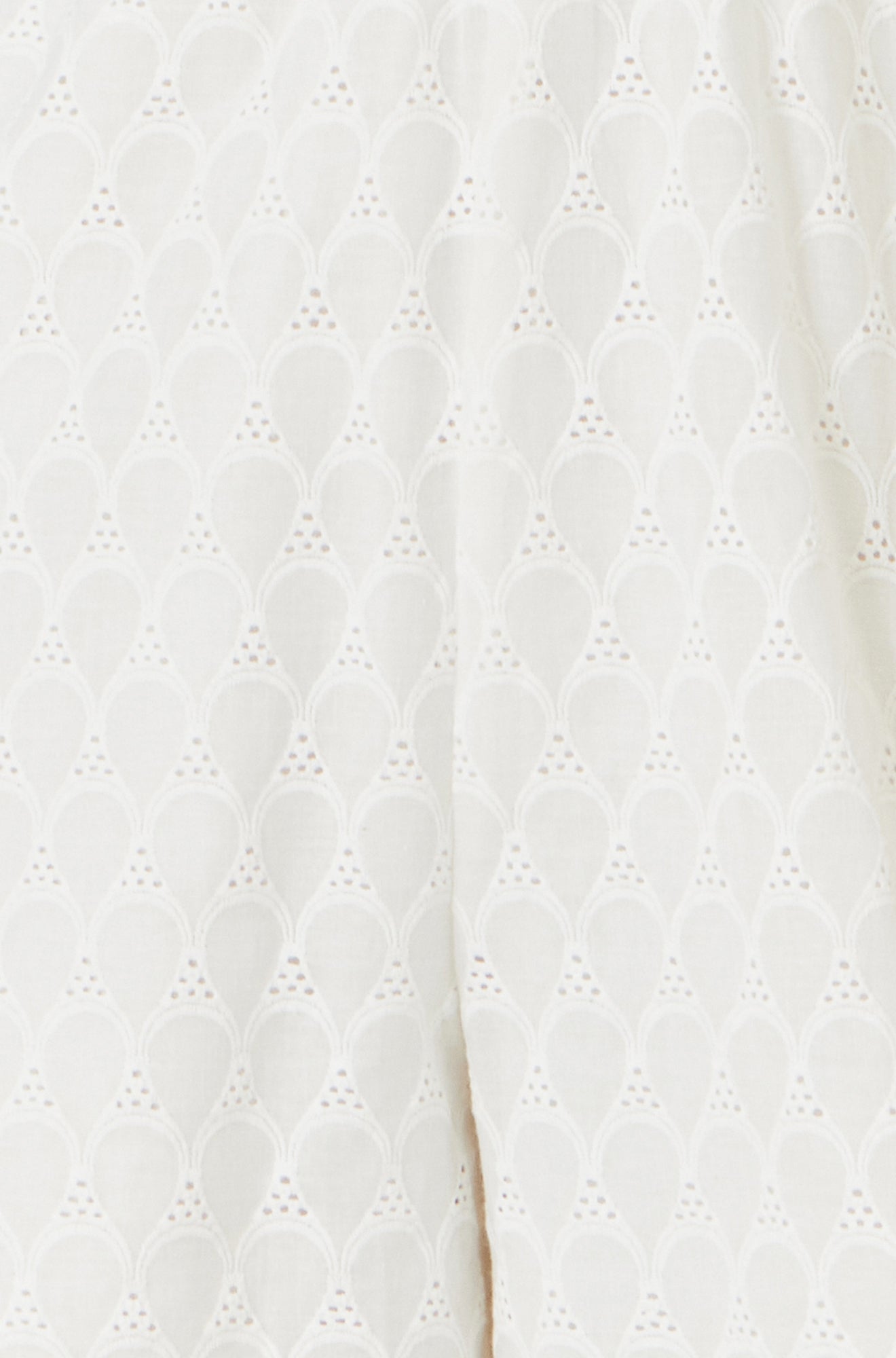 White Cotton Broderie Anglaise Playsuit