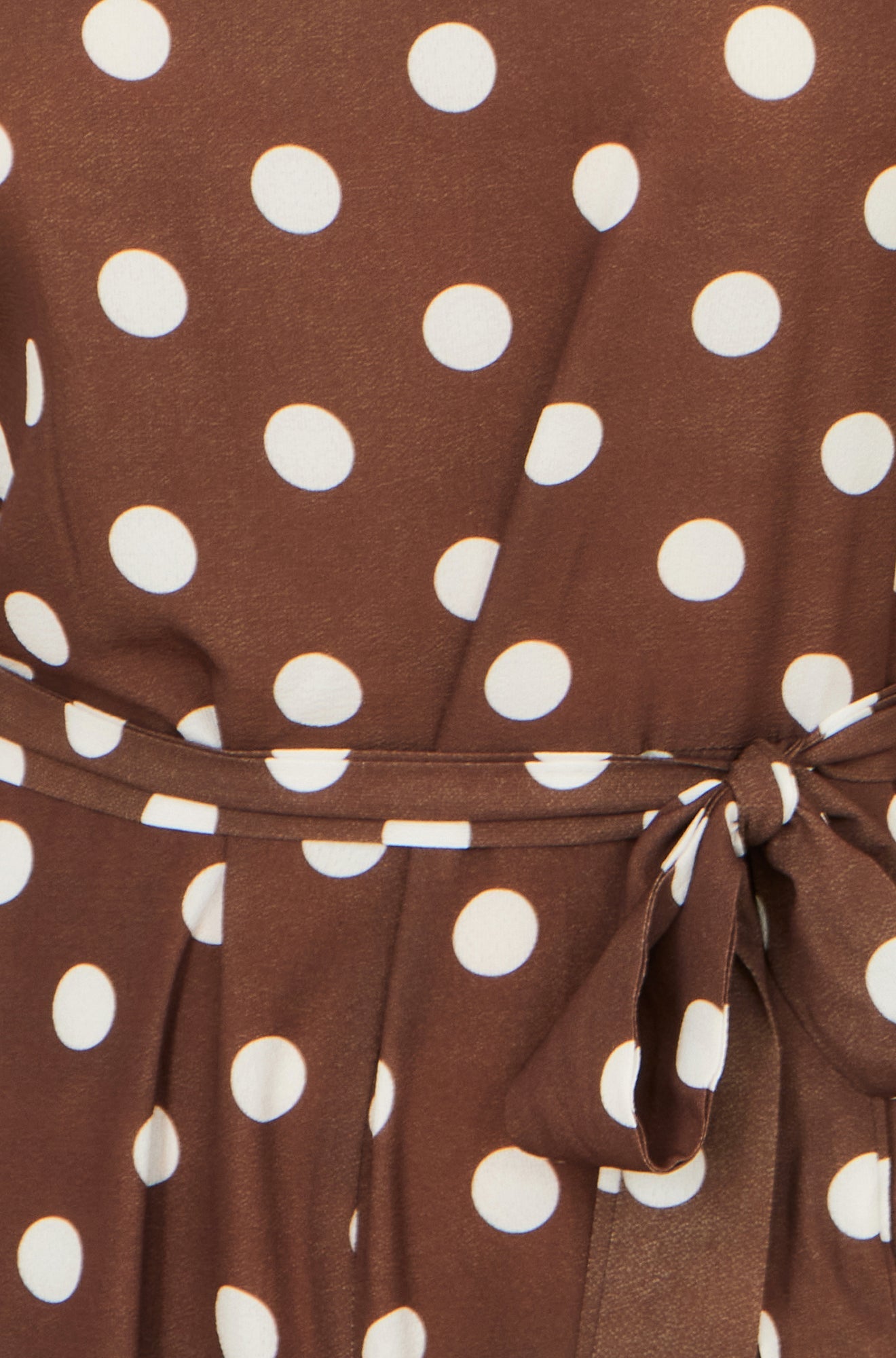 Brown Polka Dot Culotte Jumpsuit