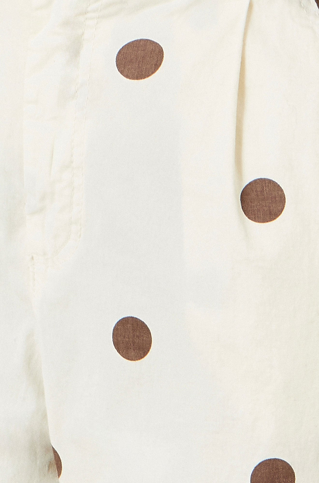 Brown Spot Print Cotton Canvas Chinos