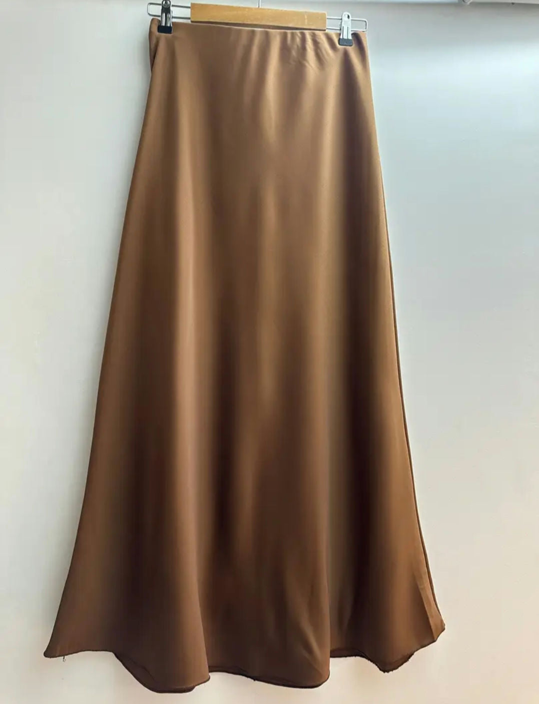 Satin Skirt Rust - One Size image 0