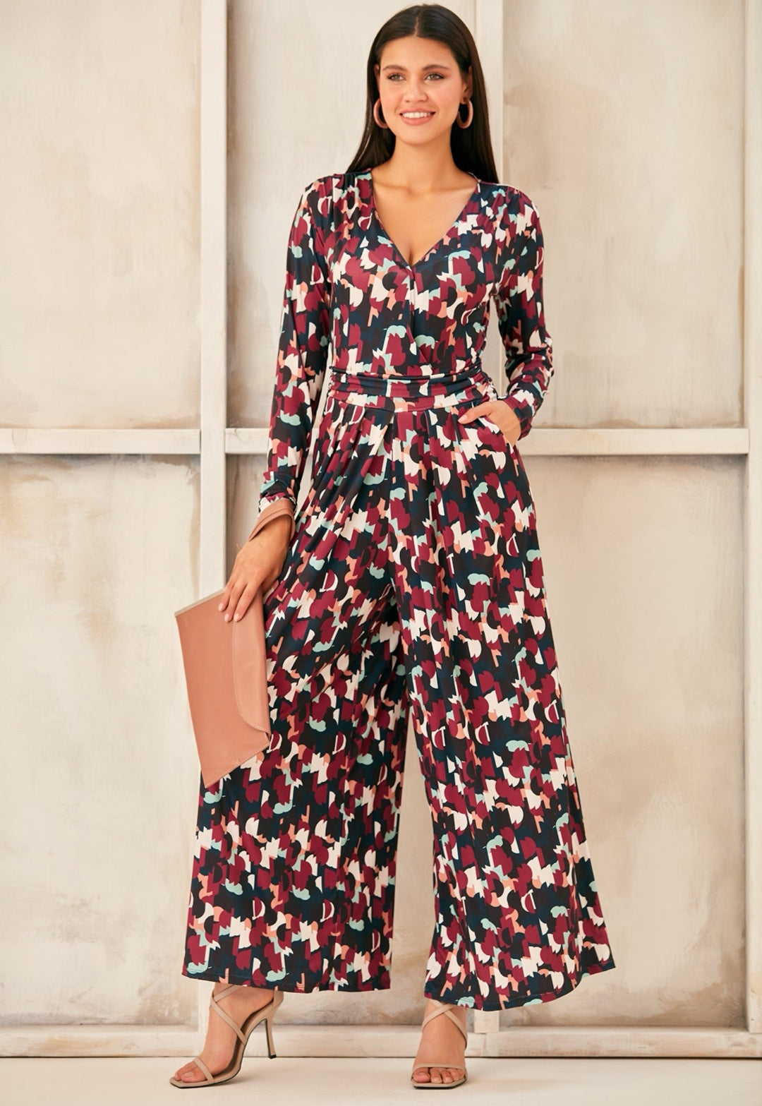 Wrap Culotte Print Jumpsuit - By Jenerique image 0