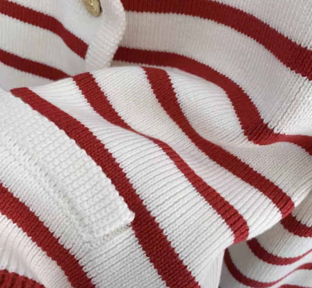Red Stripe Cardigan image 3