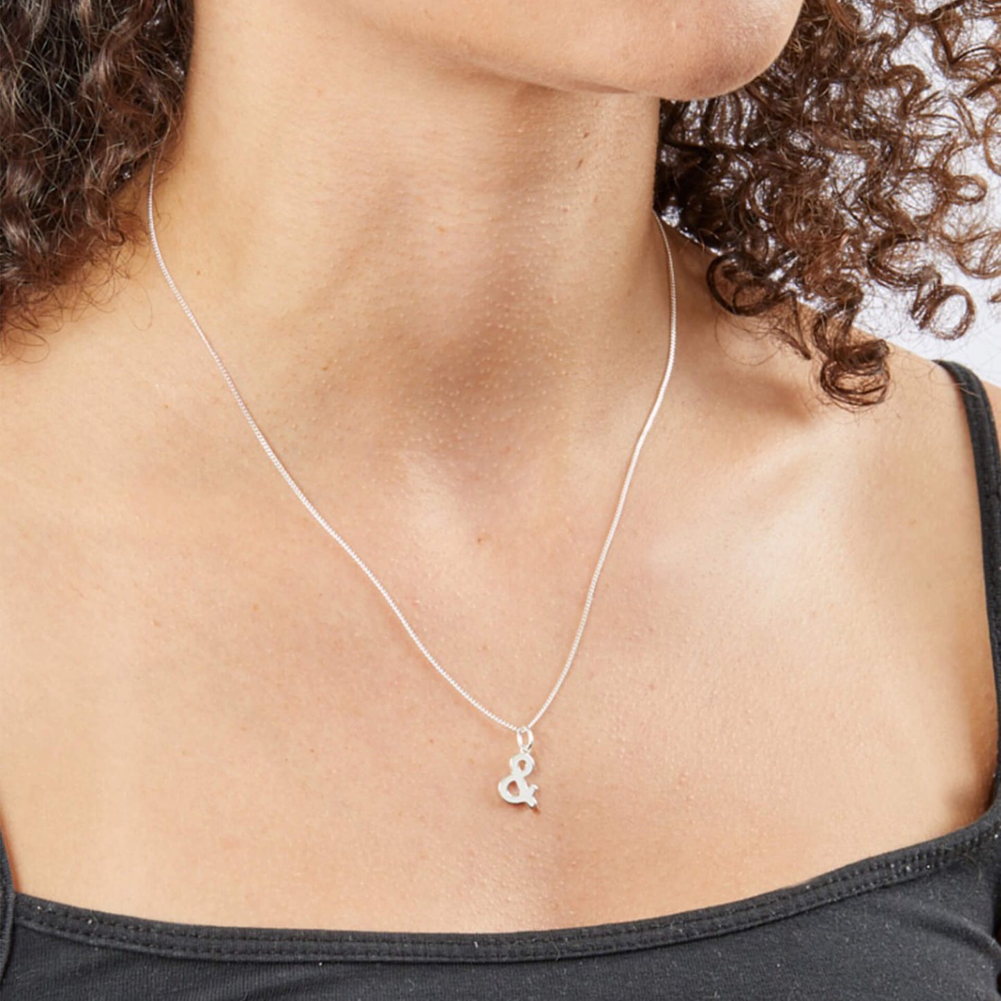 Sterling Silver Art Deco '&' Pendant