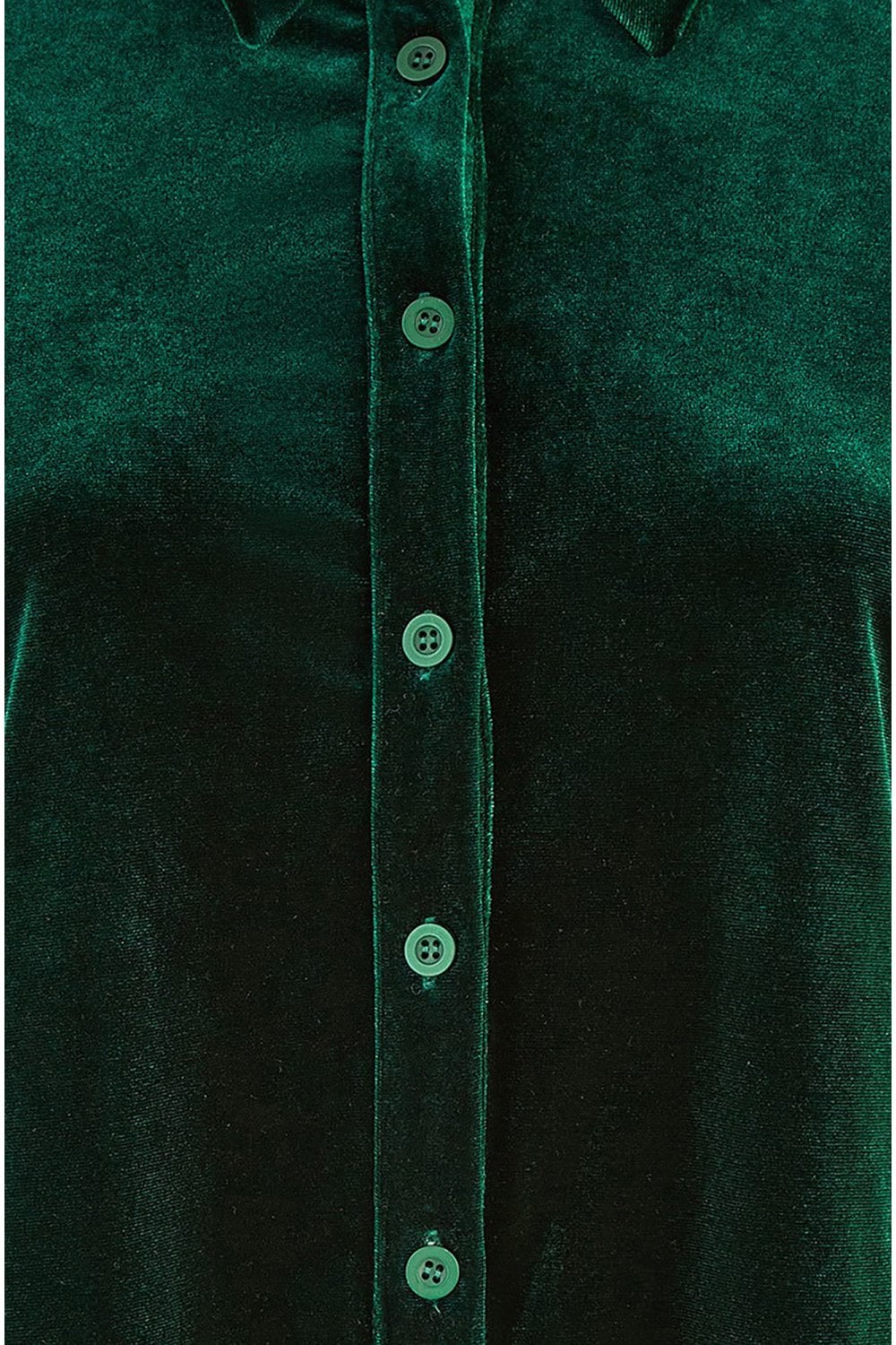 Green Velvet Relaxed Fit Shirt - Sizes 8 to 24