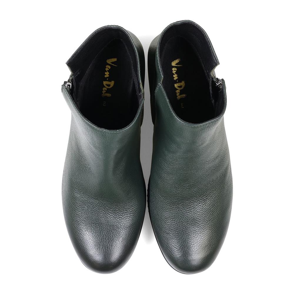 Van Dal Forest Leather Wedge Ankle Boots E Fit - Half Sizes