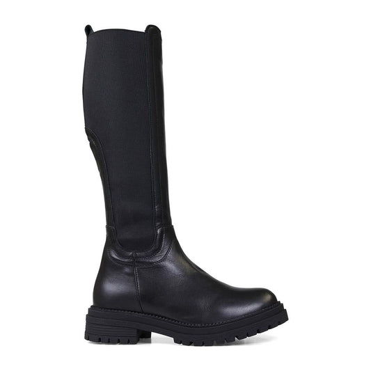 Van Dal Black Leather Wide Fit Long Leather Boots