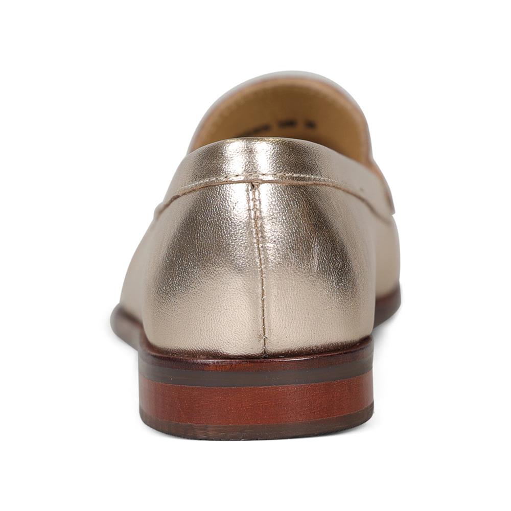 Premium Leather Metallic Loafers - D Fit