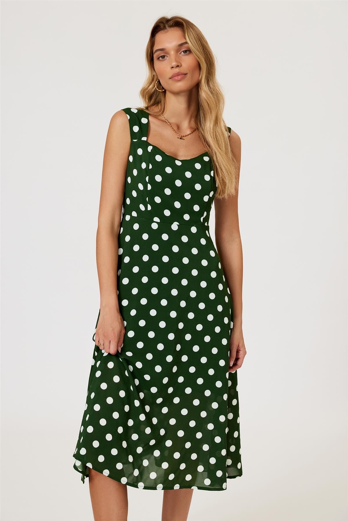 Green Polka Dot Dress