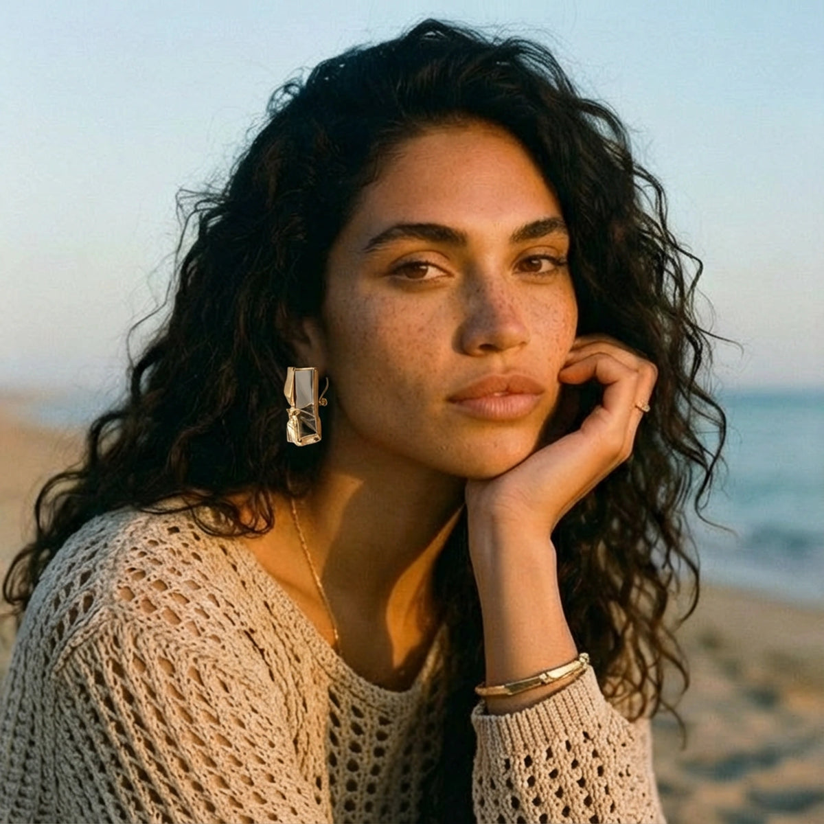 Liquid Metal Sculptural Earrings