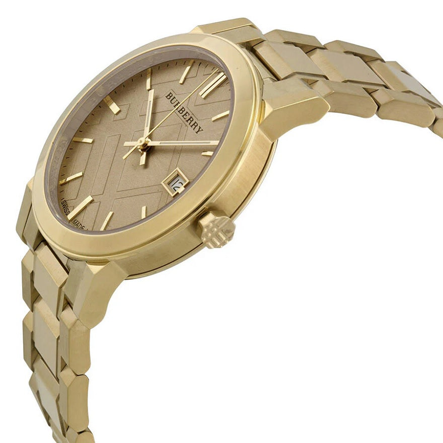 Burberry The City Unisex Gold Watch - BU9033