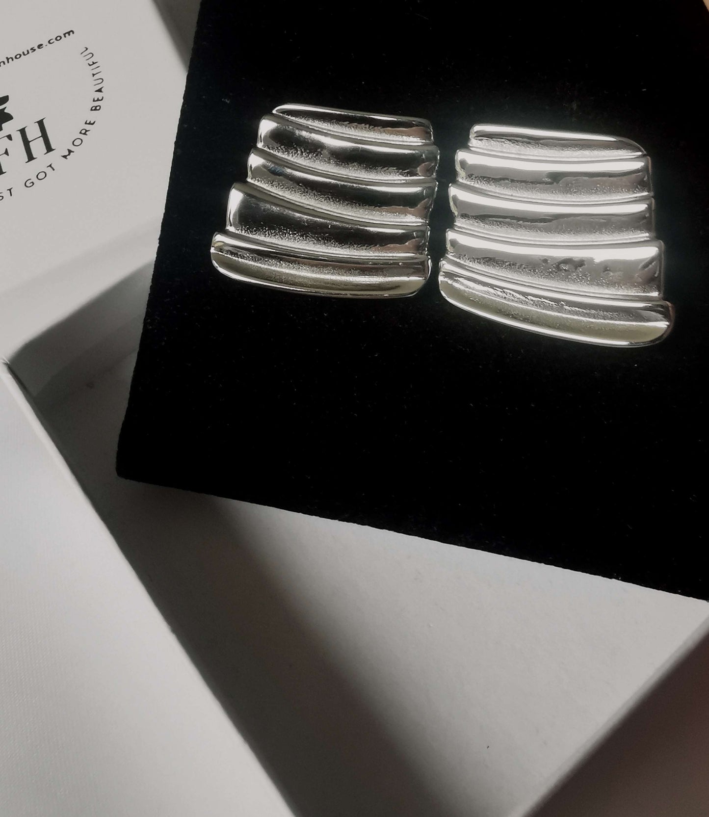 Ada Silver Statement Earring image 0