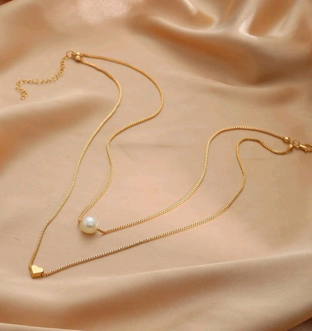 Dana Layer Necklace Rose Gold image 2
