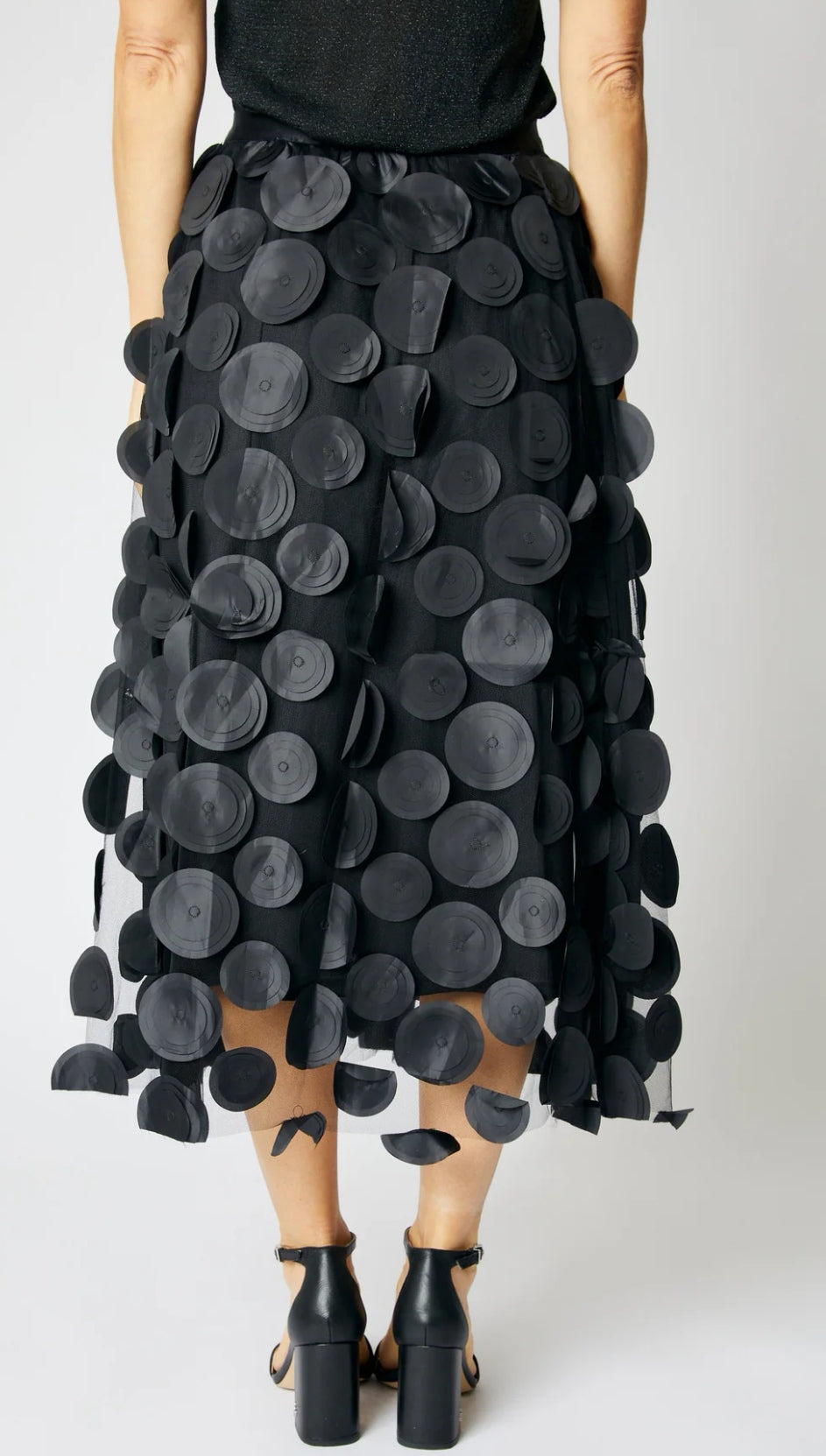 Tulle Disc Midi Skirt  image 3