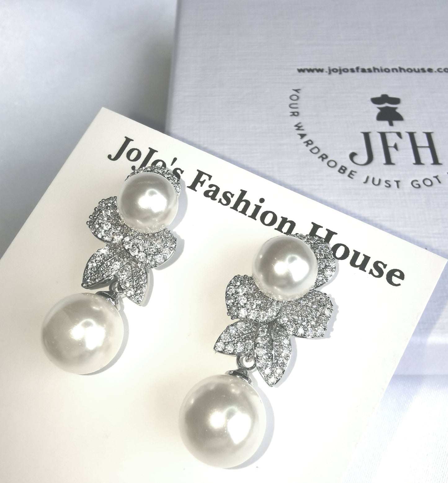 Lydia Pearl Diamanté - Silver image 3