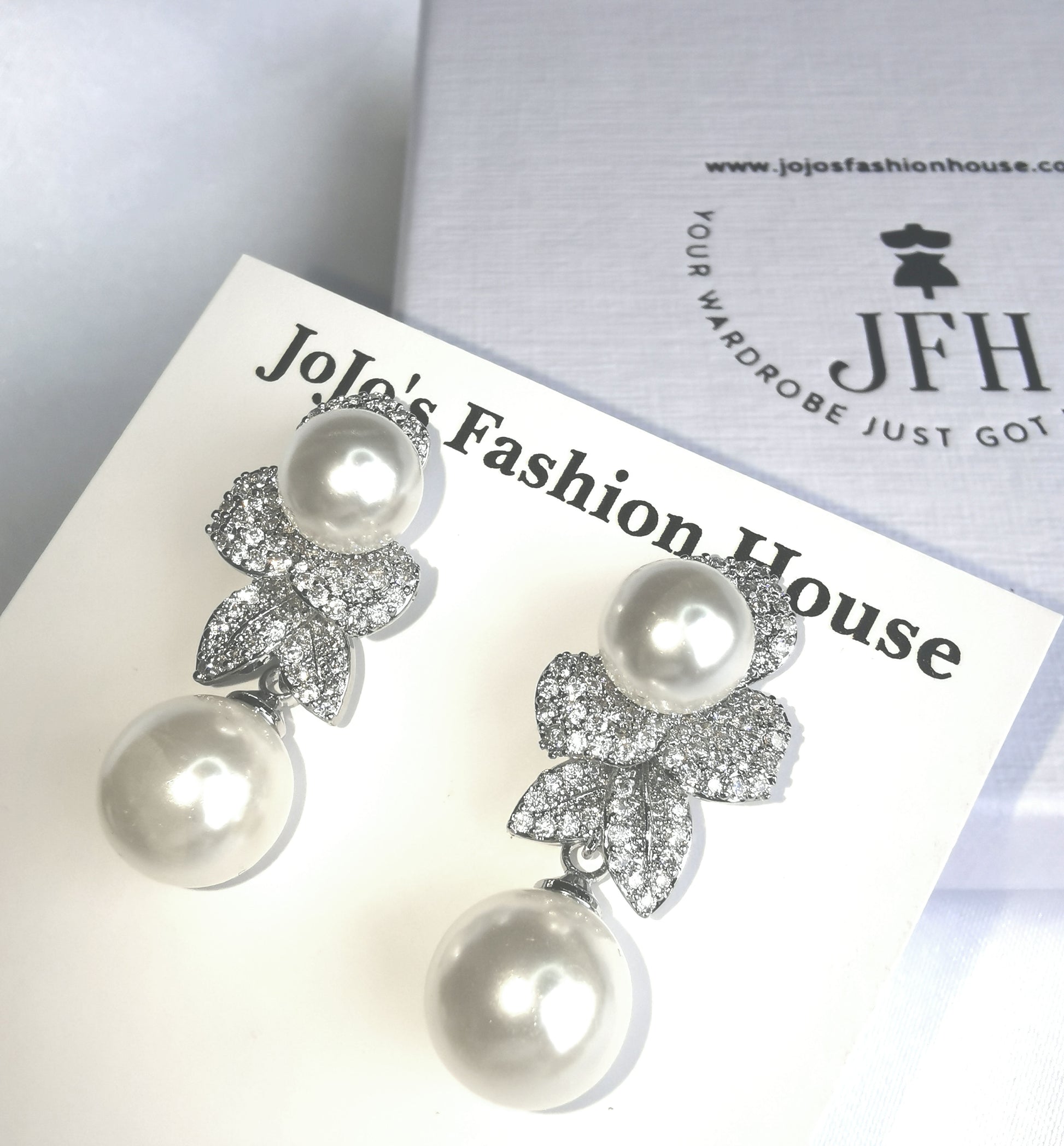 Lydia Pearl Diamanté - Silver image 3