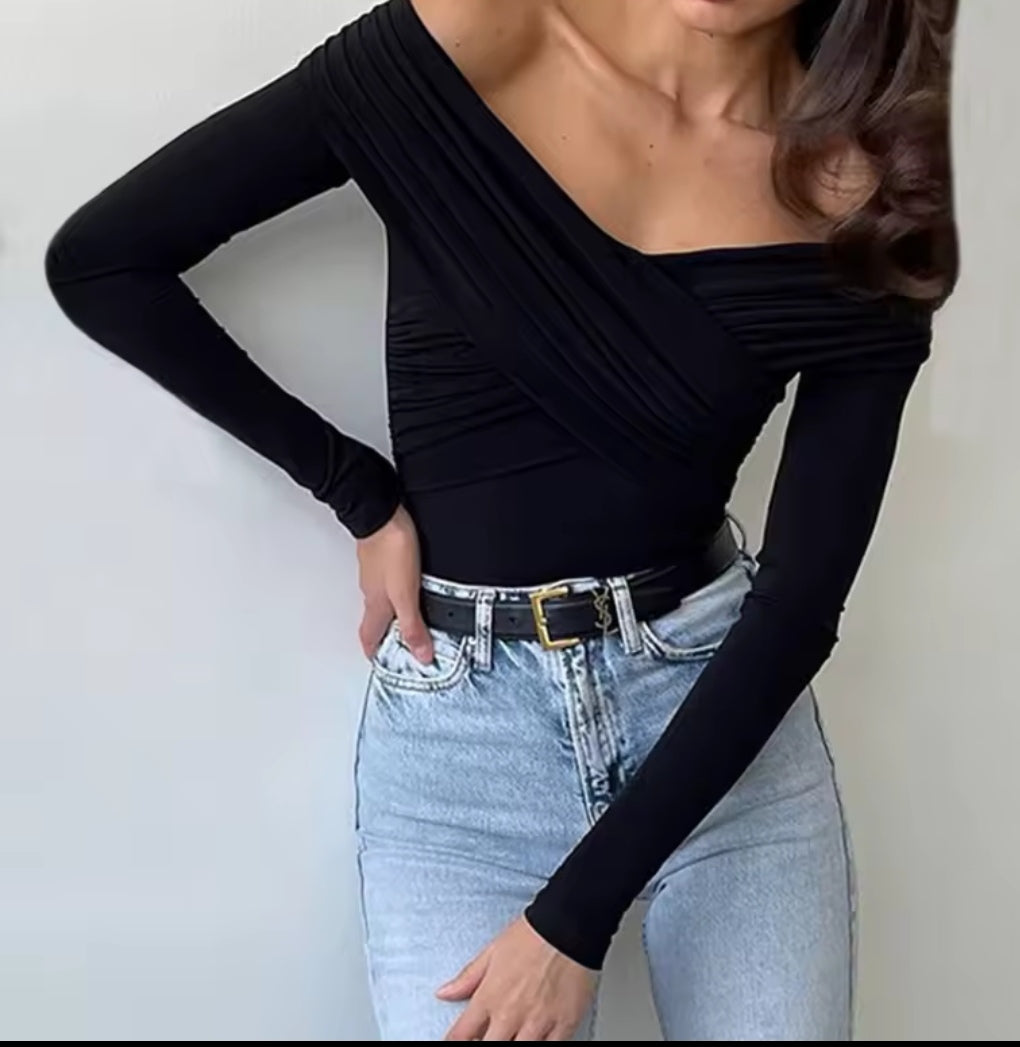 Crossover Bodysuit - Black  image 1