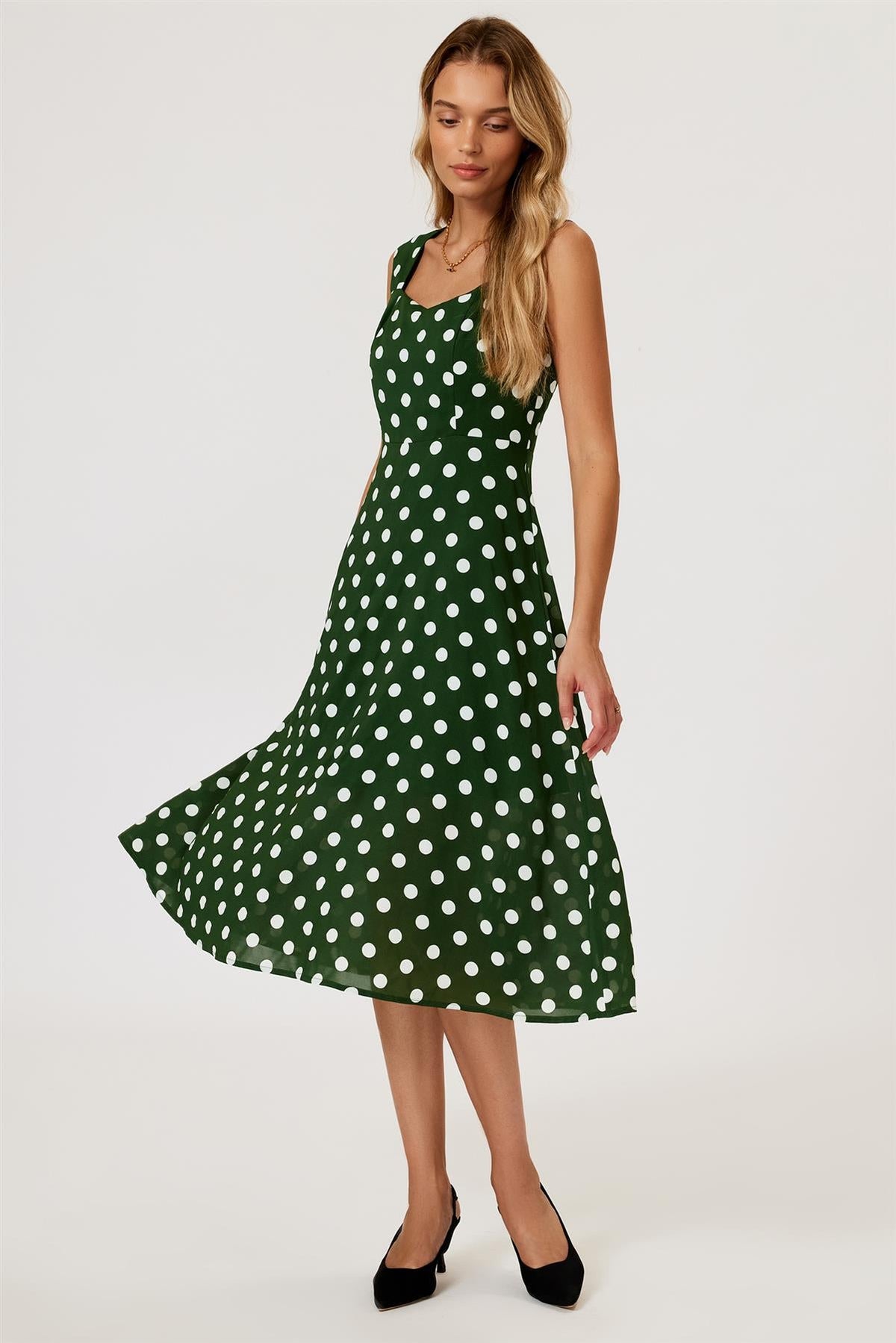 Green Polka Dot Dress