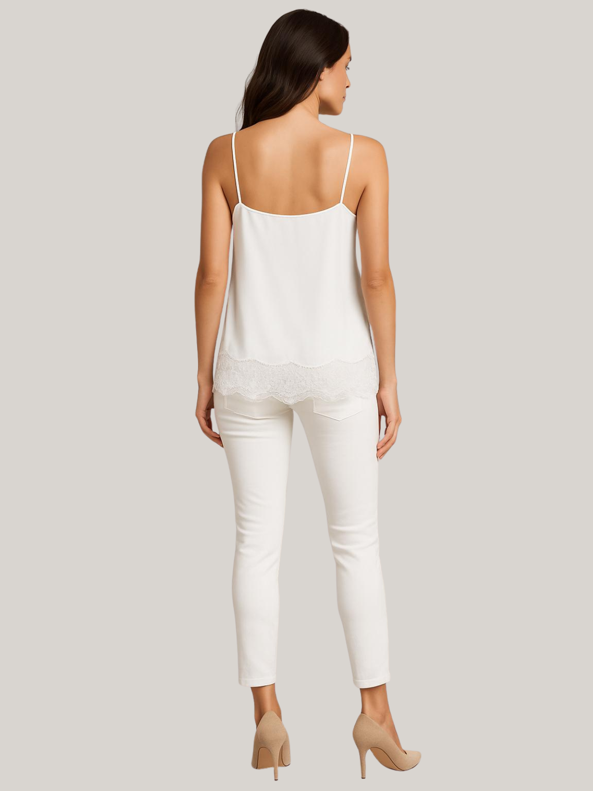 Satin Lace Cami Top