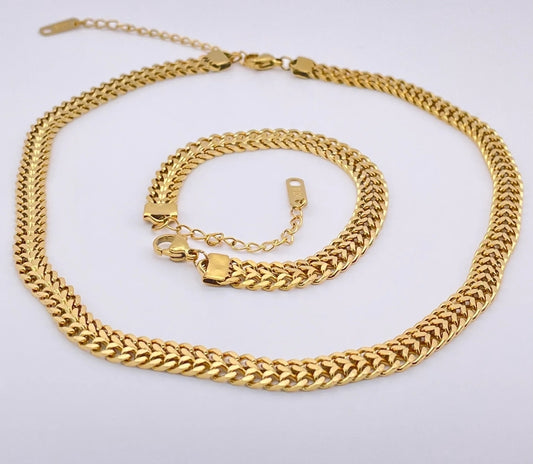 Katie Double Curb Chain Set image 0