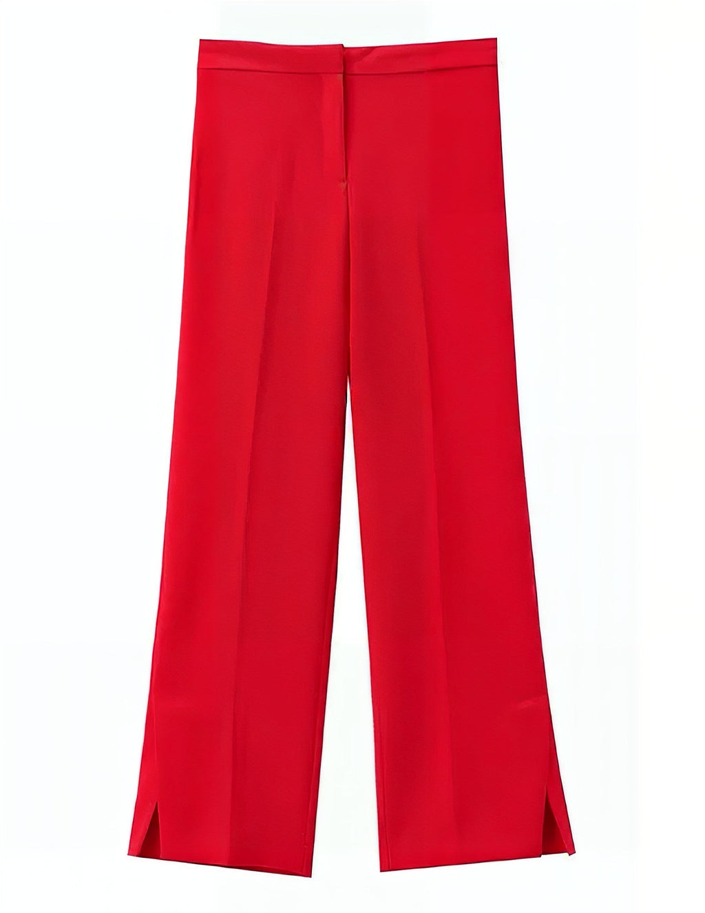 Double Breasted Wide Leg Co Ord - Red image 4