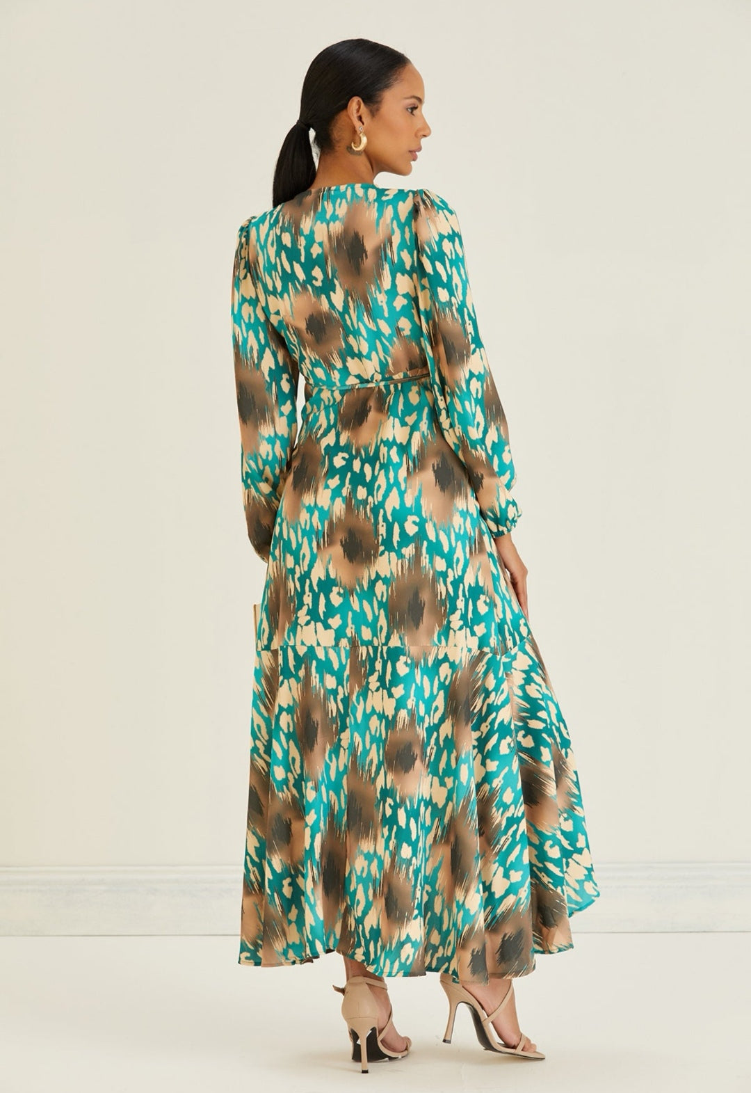 Long Sleeve Wrap Maxi Dress - By Jenerique image 2