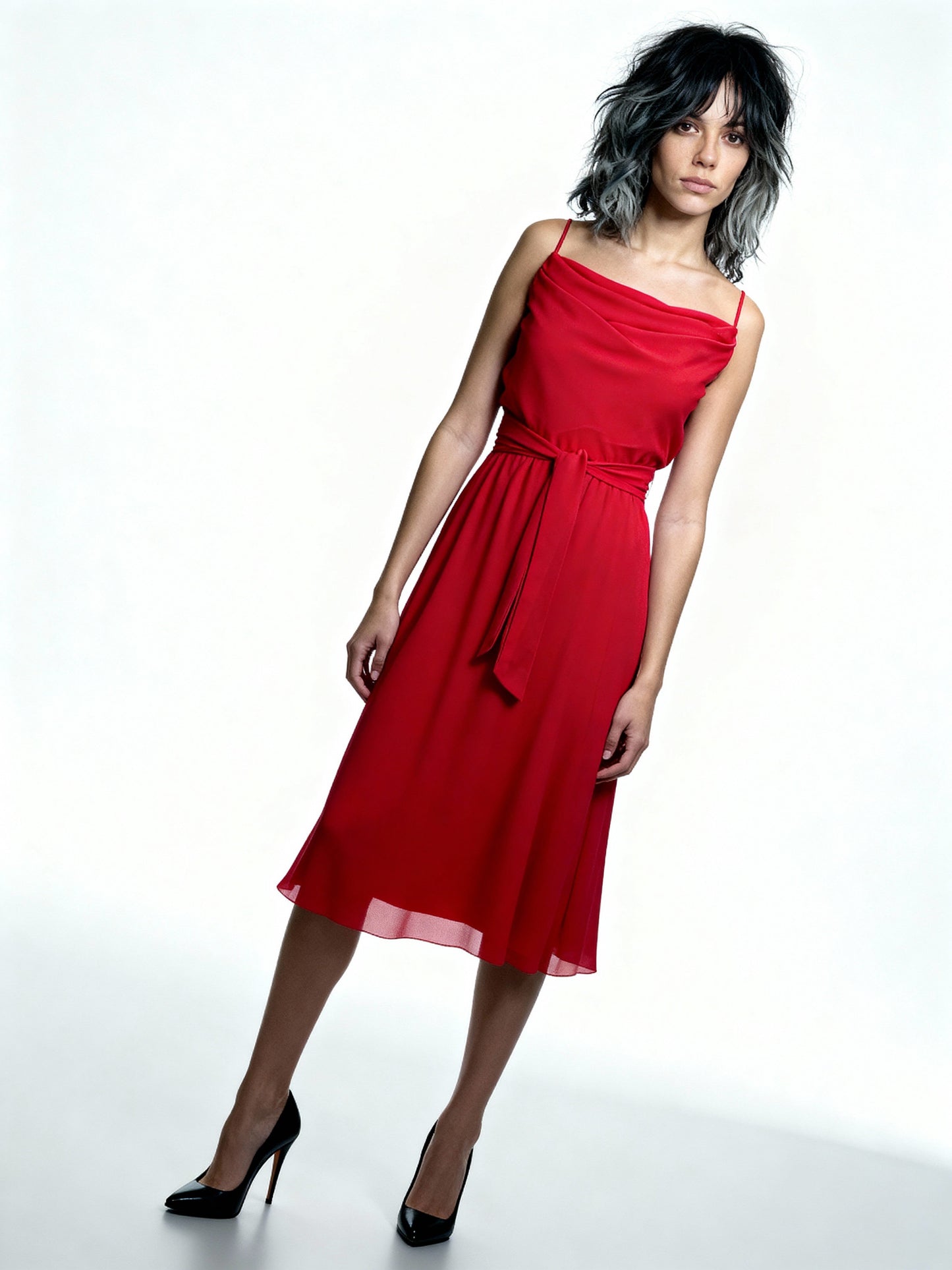 Bright Red Saks Fifth Avenue - Ferrali Preloved Dress UK 10 - 12