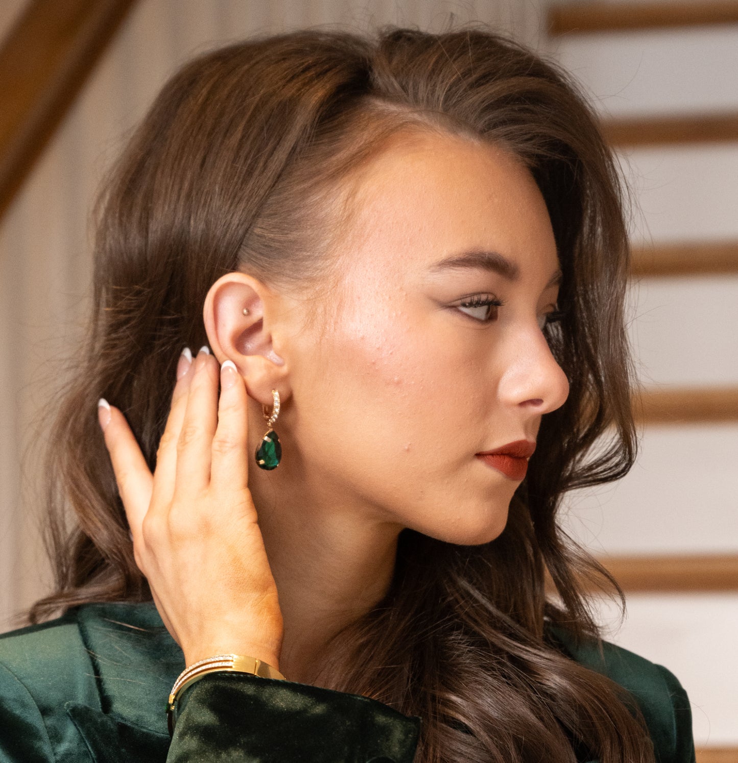 Jonie Drop Emerald  image 0