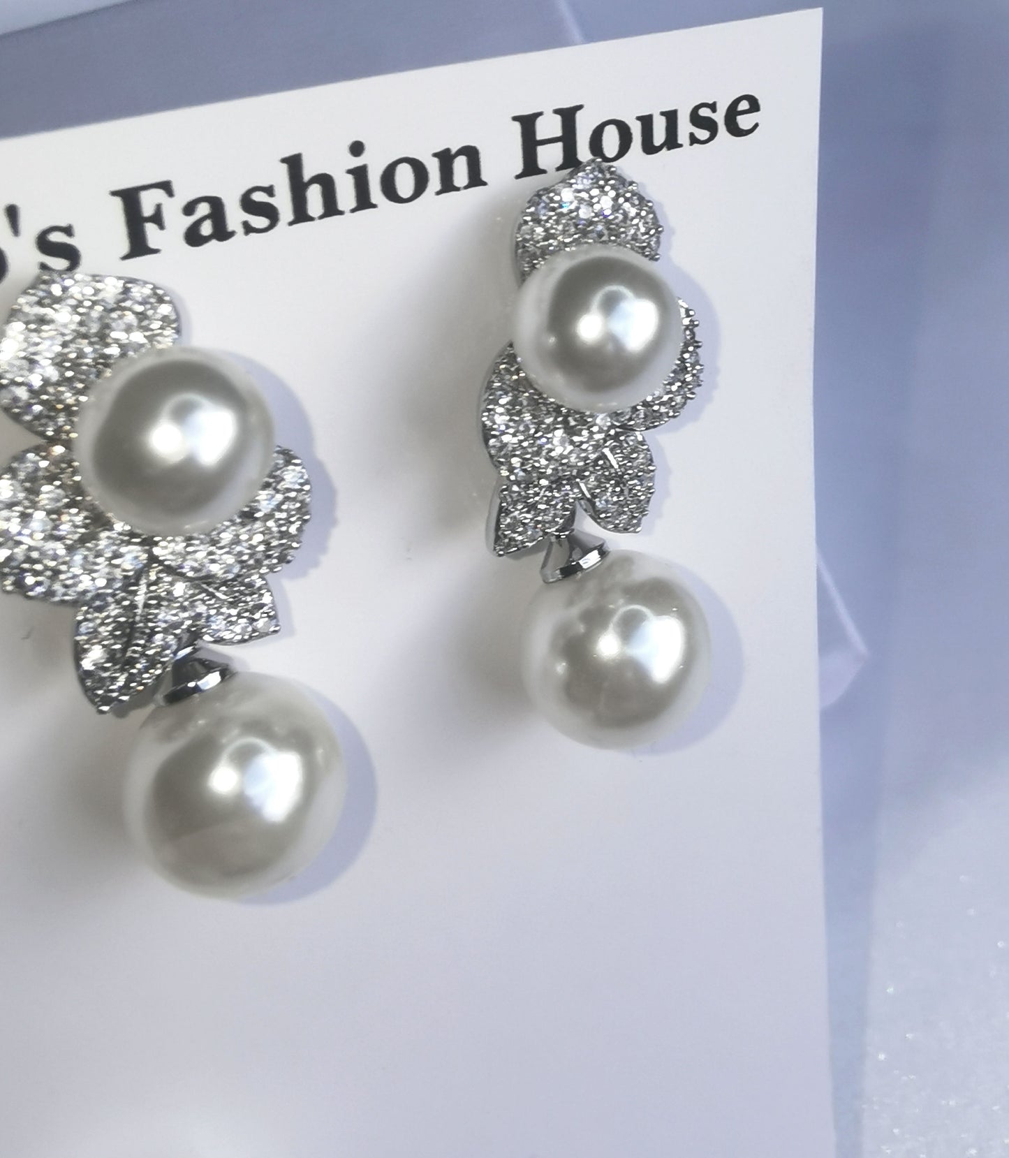 Lydia Pearl Diamanté - Silver image 5