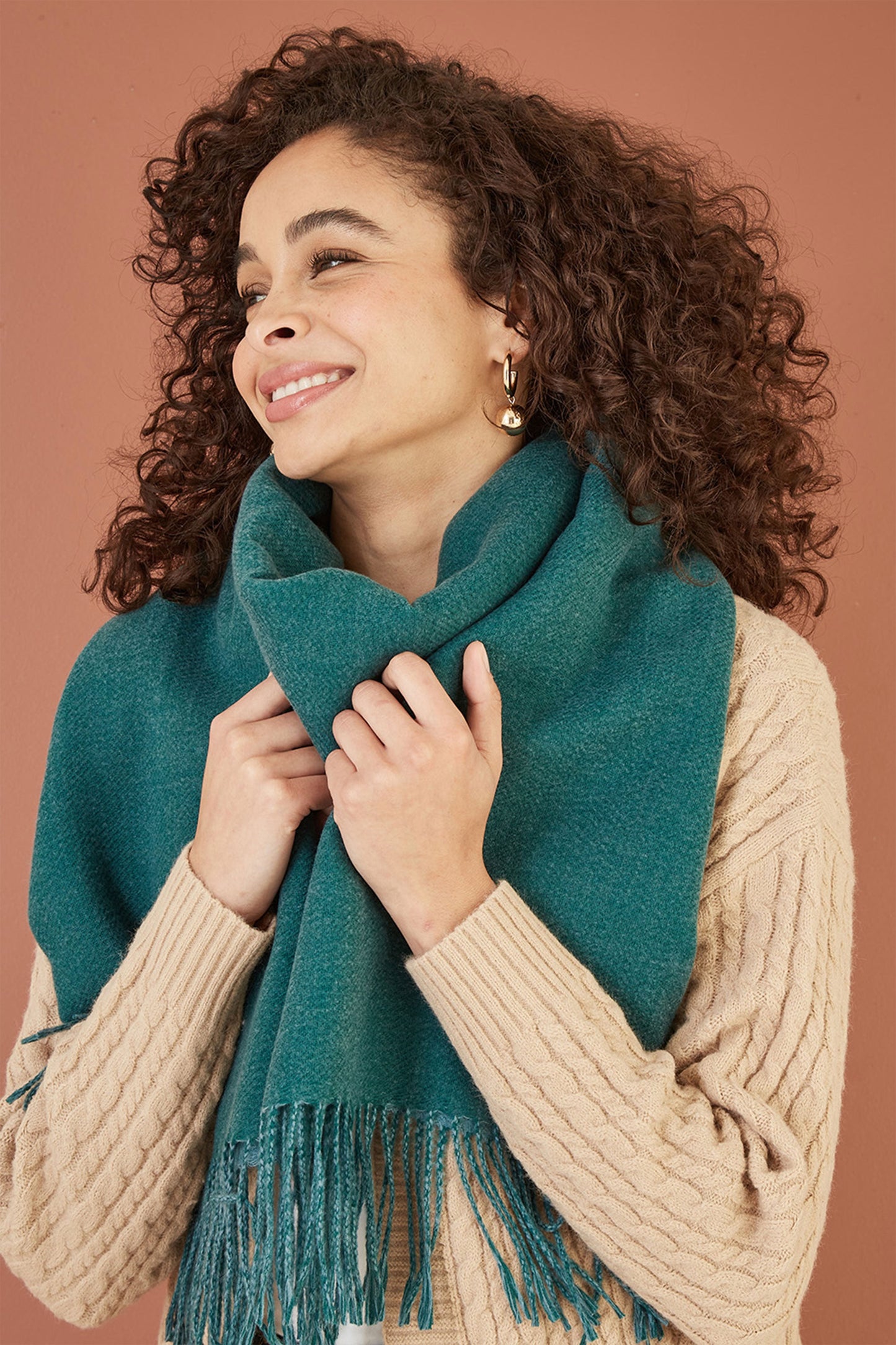 Blue Two Tone Scarf