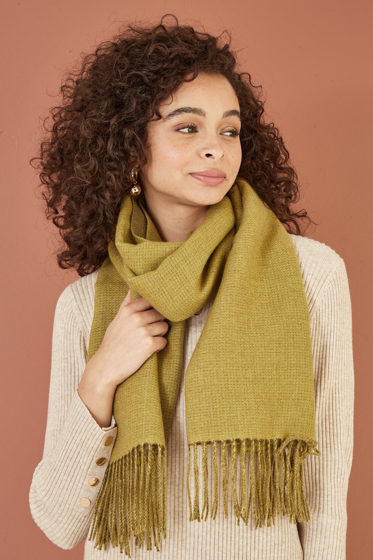 Green Two Tone Scarf