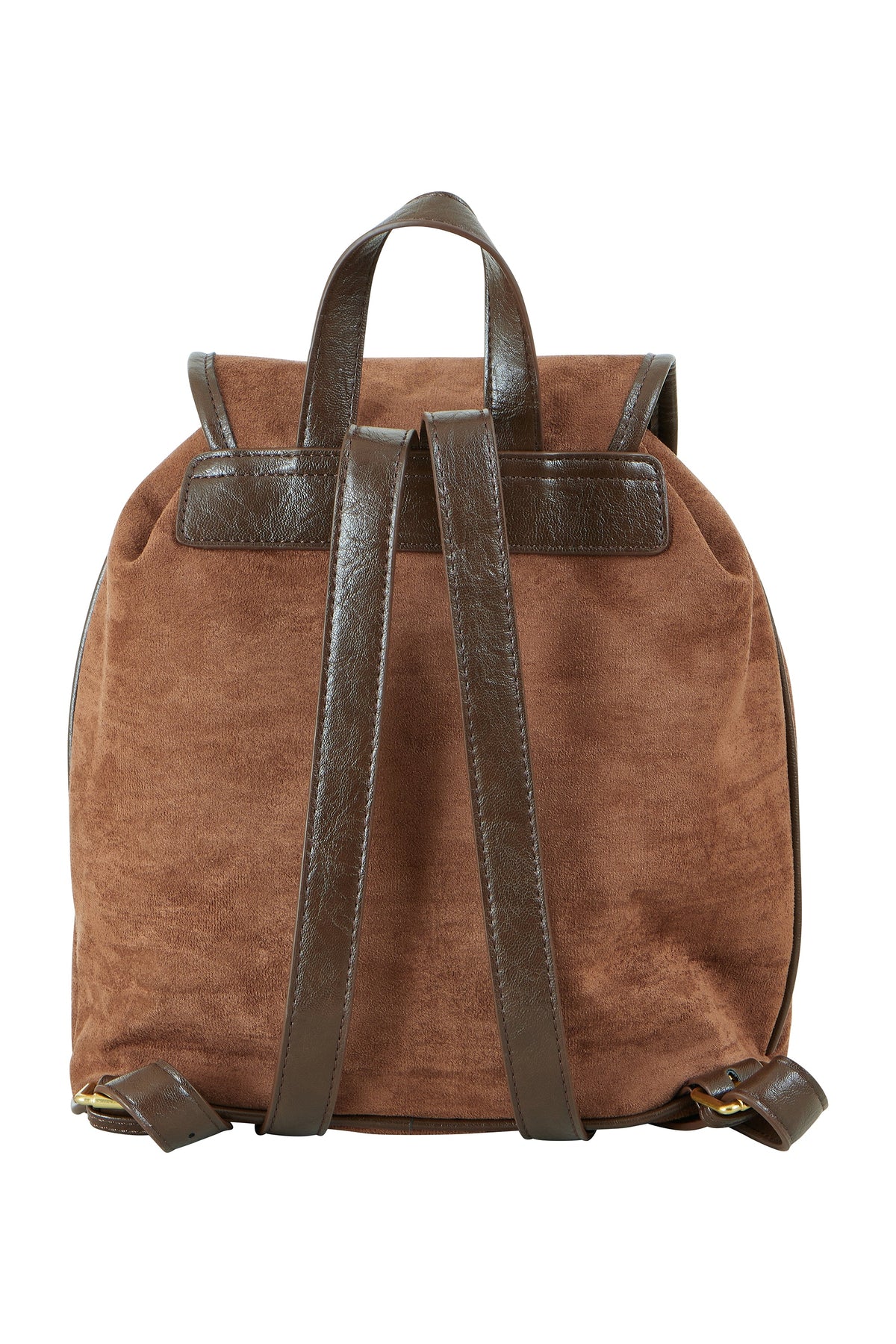 Tan Faux Suede Rucksack