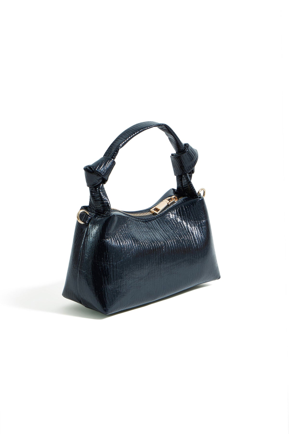 Black Knot Handle Handbag