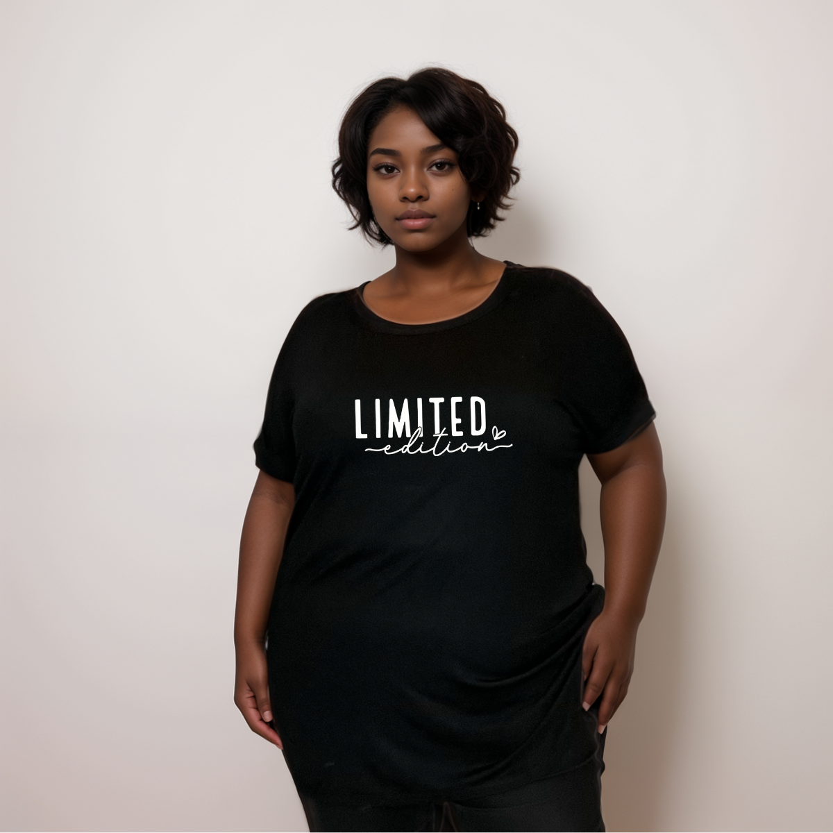 Limited-Edition Dipped-Hem T-Shirt - 4 Colour Options