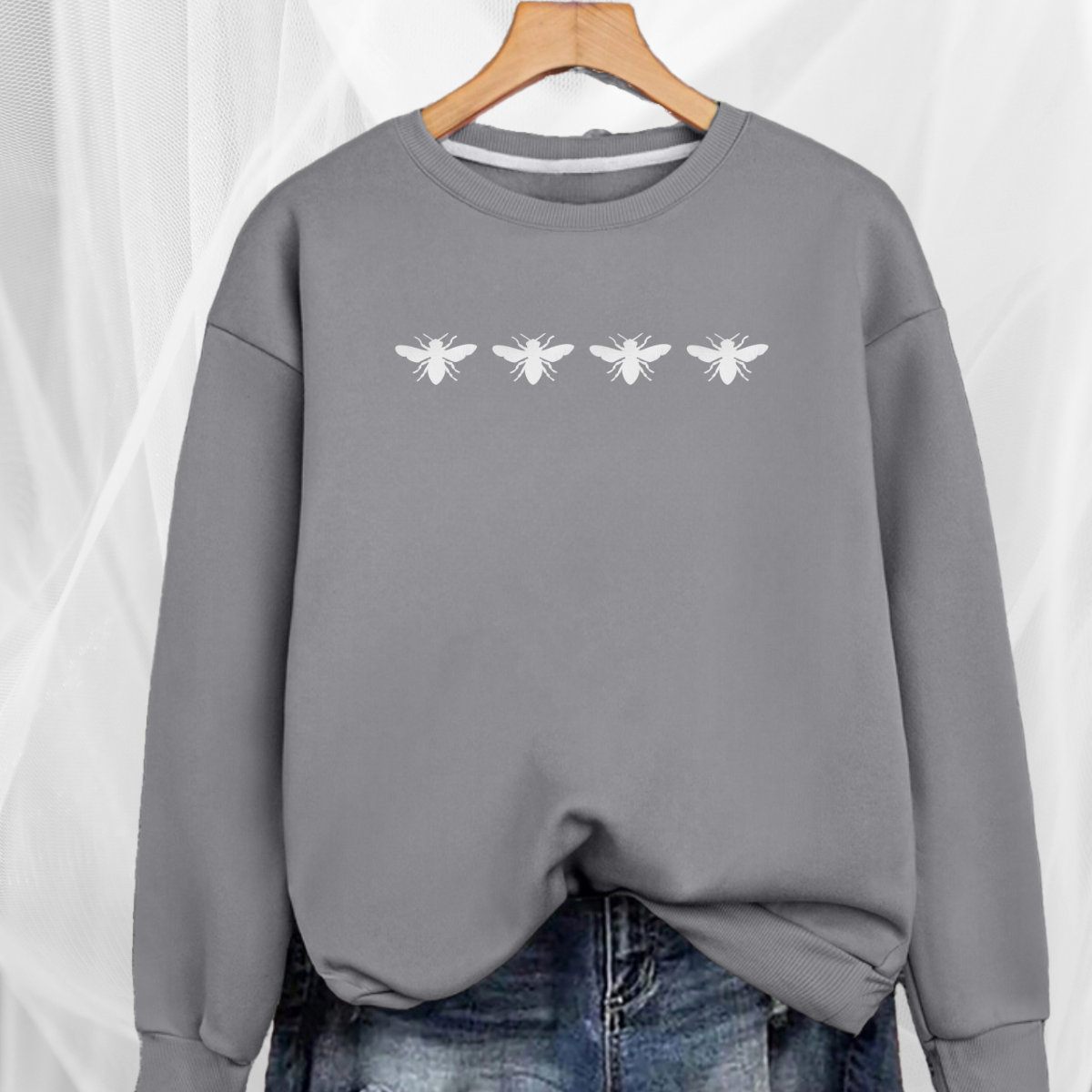Bees Cotton Sweatshirt - 7 Colour Options