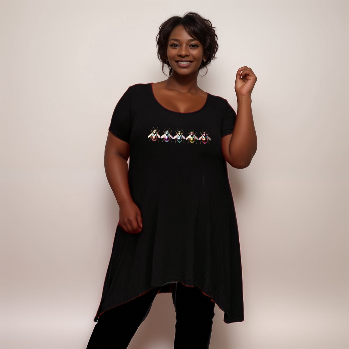 Bee-Logo Hanky-Hem Swing Top - Various Colours