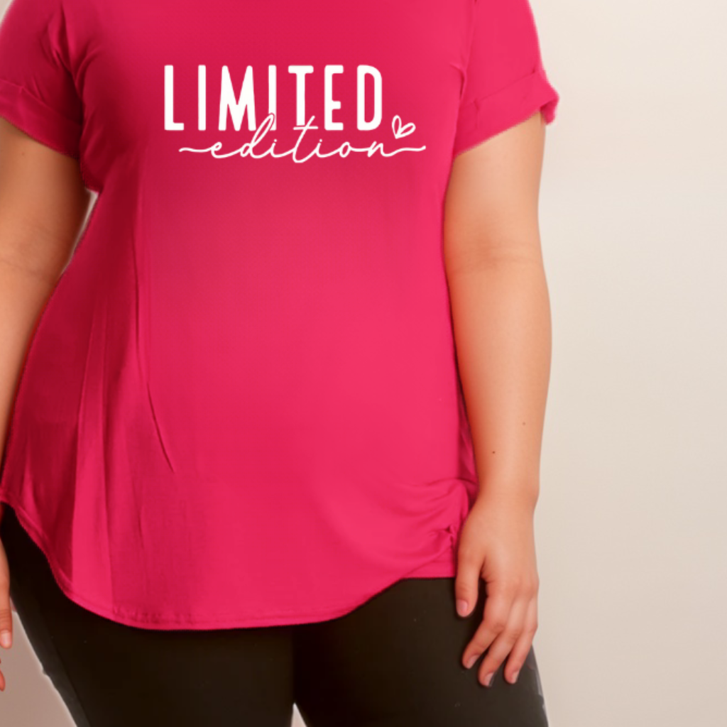 Limited-Edition Dipped-Hem T-Shirt - 4 Colour Options